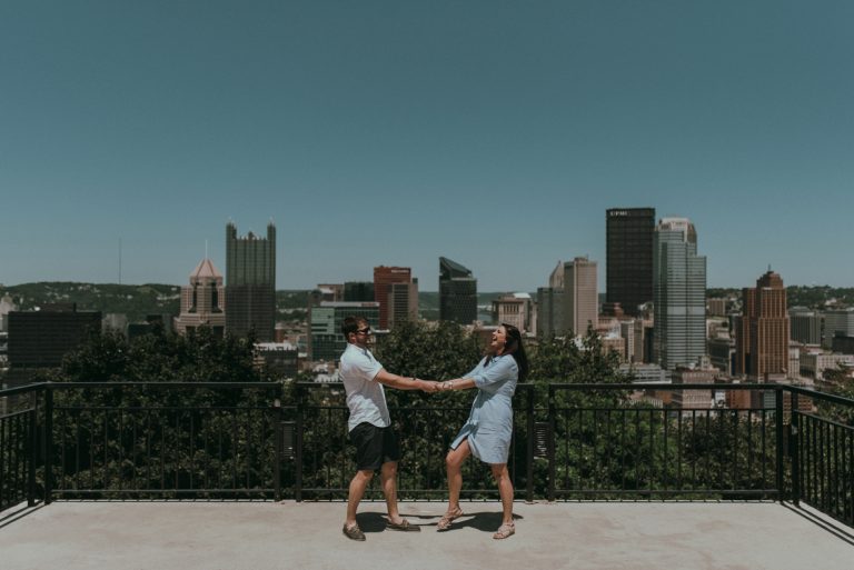 engagement session on mt washington pittsburgh pa