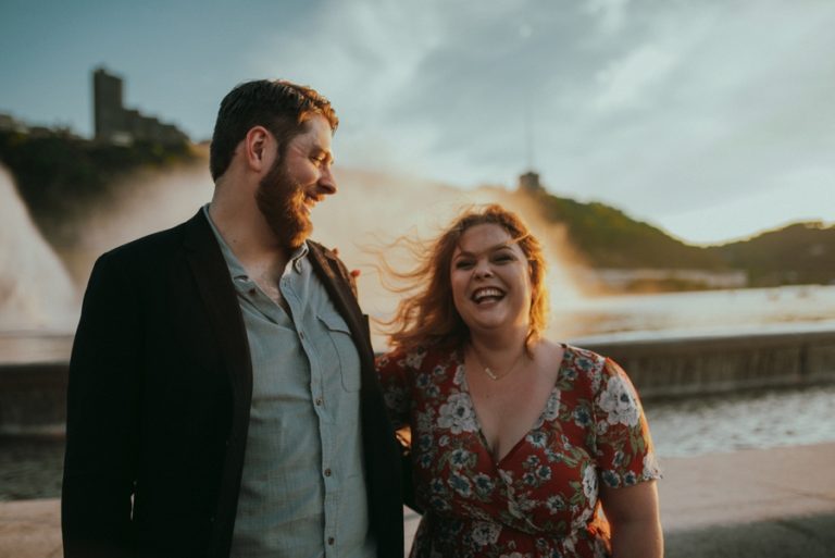 point state park pittsburgh engagement session